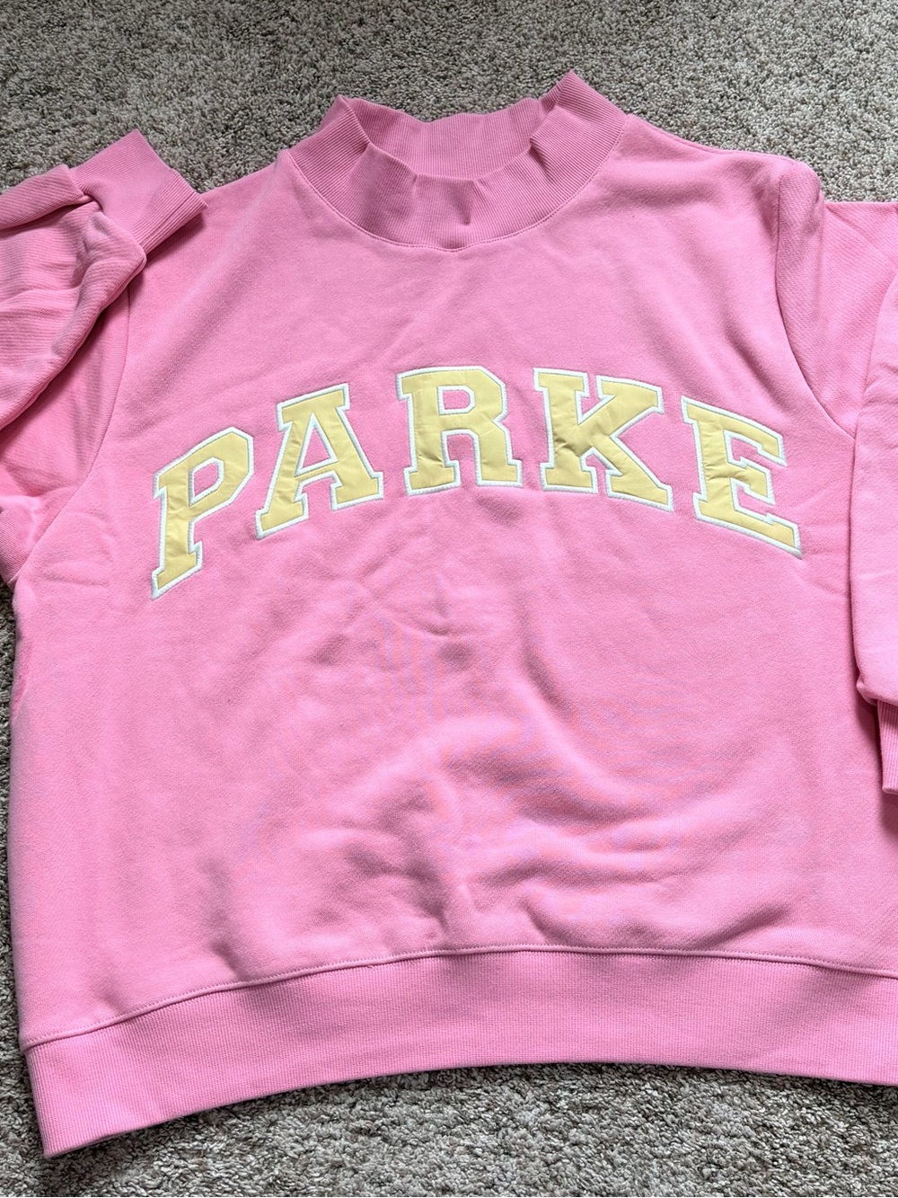 PARKE Pink Crewneck Sweatshirt